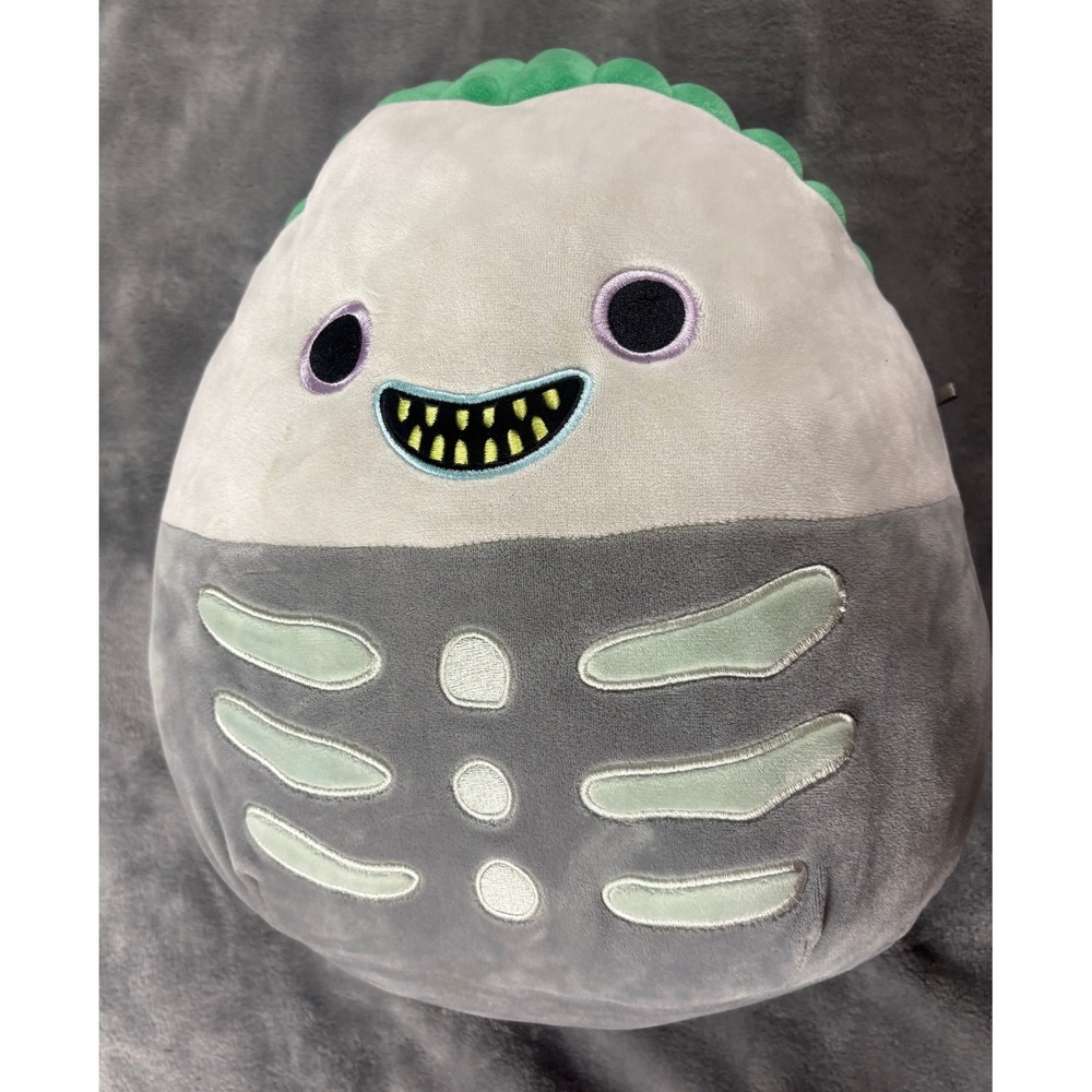 Squishmallows Disney Scary Teddy Nightmare Before Christmas Plush 12" Gray Green